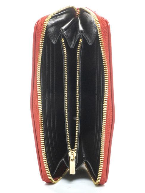 TUA Cartoline Hong Kong Zip Around Wallet Black - Women’s Wallets