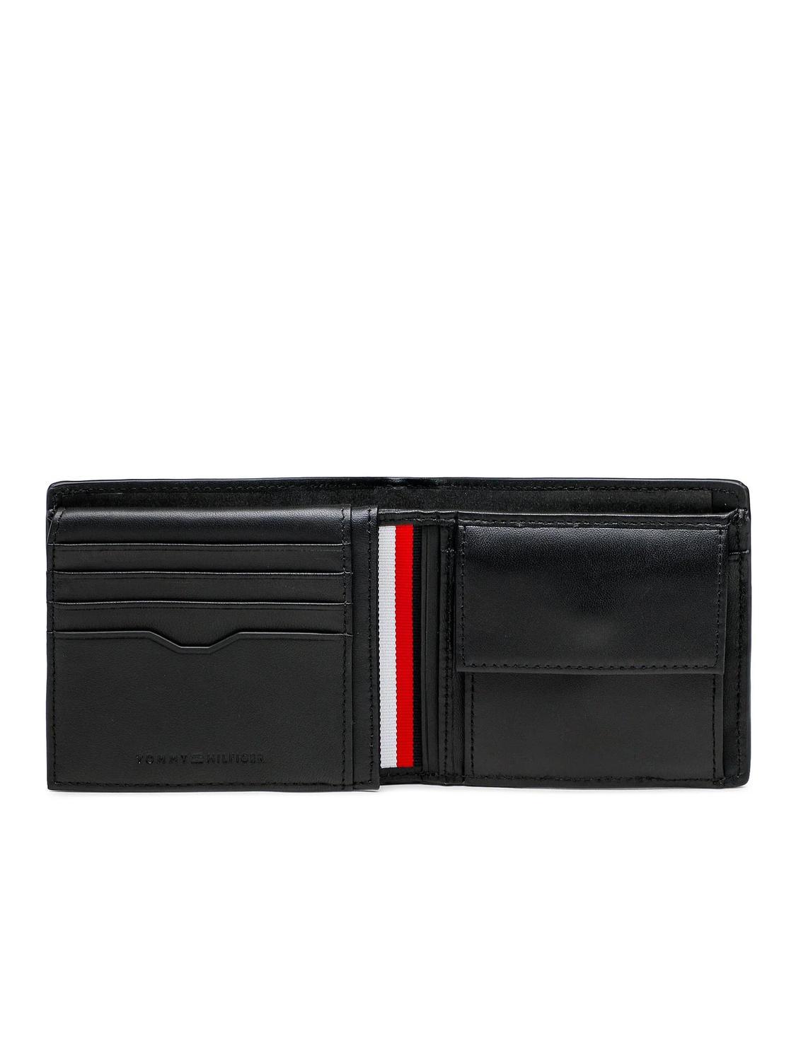 Komedieserie Nogen Decrement Tommy Hilfiger Th Corporate Leather Flap And Coin Wallet Black - Buy At  Outlet Prices!