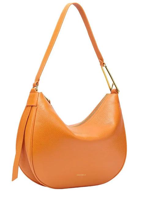 PRISCILLA Shoulder bag, in leather paprika - Women’s Bags