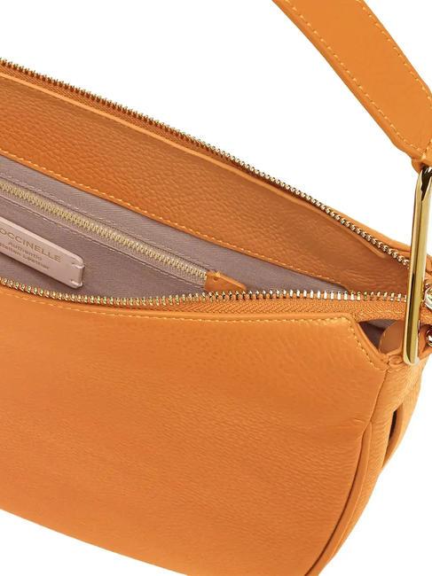 PRISCILLA Shoulder bag, in leather paprika - Women’s Bags