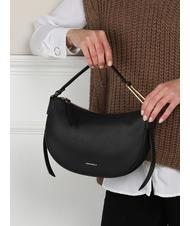 COCCINELLE PRISCILLA Bag with shoulder strap, in leather Black - Women&rsquo;s Bags - 4