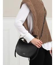 COCCINELLE PRISCILLA Bag with shoulder strap, in leather Black - Women&rsquo;s Bags - 5