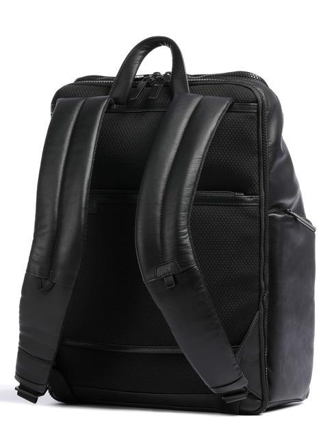 FINN 15.6" laptop backpack, in leather Black - Laptop backpacks