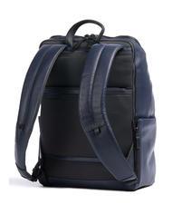 PIQUADRO FINN 14" laptop backpack, in leather blue - Laptop backpacks - 2