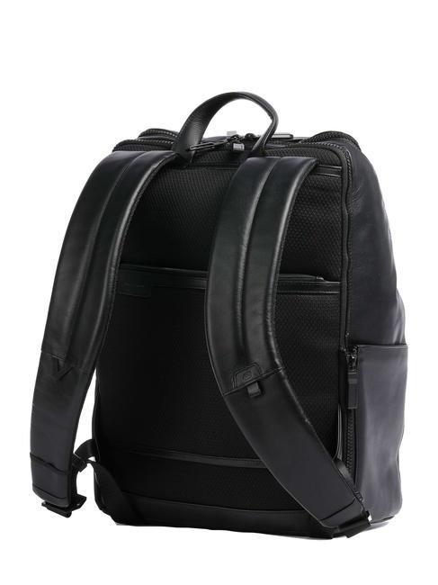 FINN 14" laptop backpack, in leather Black - Laptop backpacks