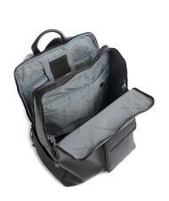 PIQUADRO FINN 14" laptop backpack, in leather Black - Laptop backpacks - 4