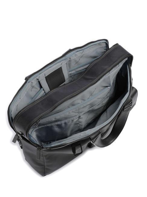 FINN 15.6" laptop briefcase, in leather Black - Work Briefcases