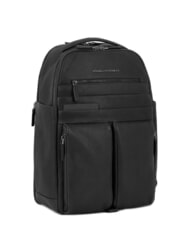 PIQUADRO PAAVO 15.6" laptop backpack, in leather - Laptop backpacks