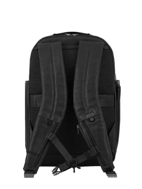 PAAVO 15.6" laptop backpack, in leather Black - Laptop backpacks