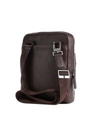 PIQUADRO PAAVO iPad Mini bag, in leather MORO - Over-the-shoulder Bags for Men - 2