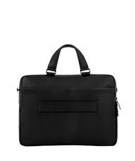 PIQUADRO FINN 14" laptop briefcase, in leather Black - Work Briefcases - 3