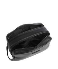 PIQUADRO MODUS RESTYLING Leather travel case Black - Beauty Case - 3