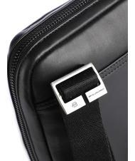 PIQUADRO PAN Small leather purse Black - Over-the-shoulder Bags for Men - 3