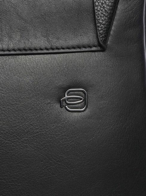 MACBETH Expandable leather pouch Black - Over-the-shoulder Bags for Men