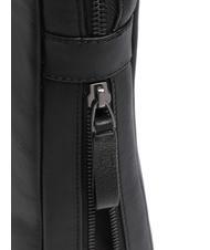 PIQUADRO MACBETH Expandable leather pouch Black - Over-the-shoulder Bags for Men - 4
