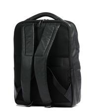 PIQUADRO AKRON Anti-theft leather backpack, 15.6" pc holder - Laptop backpacks