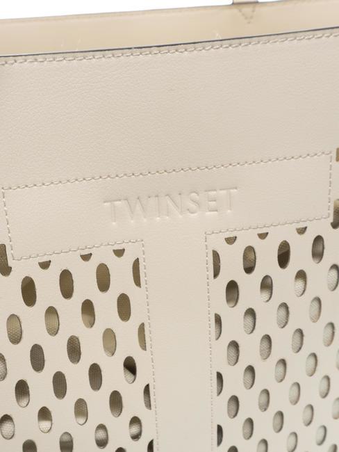 WINDOW OVAL T Shopper bag with clutch ivory - Women&rsquo;s Bags