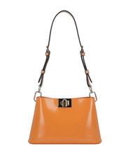 FURLA FLEUR Small calf leather shoulder bag marmalade - Women’s Bags - 4