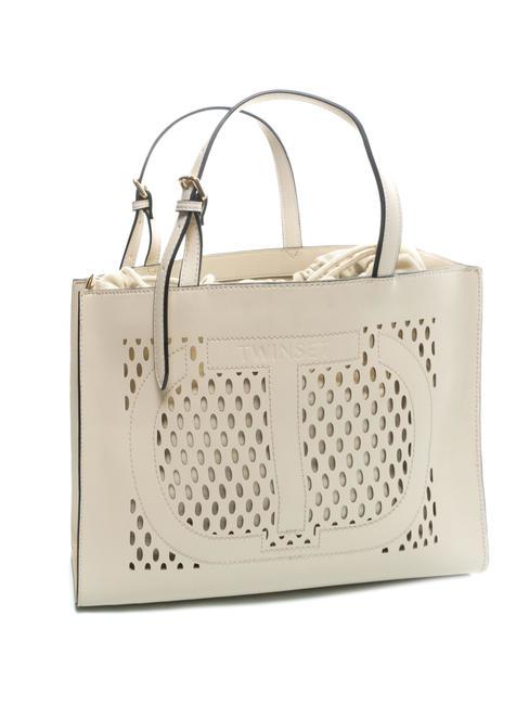 WINDOW OVAL T Transforated shopping bag ivory - Women&rsquo;s Bags