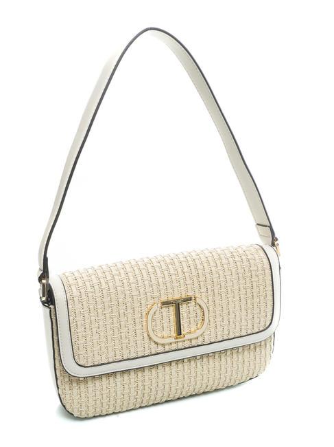 INTRECCIO Straw shoulder bag ivory - Women&rsquo;s Bags