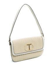 TWINSET INTRECCIO Straw shoulder bag - Women&rsquo;s Bags
