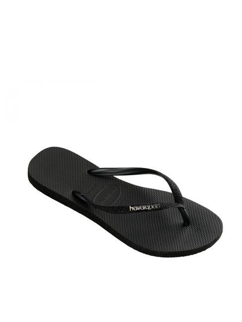 SLIM SPARKLE Flip flops BLACK - Women’s shoes