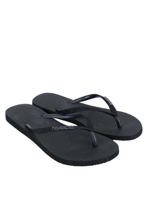 SLIM SPARKLE Flip flops BLACK - Women’s shoes