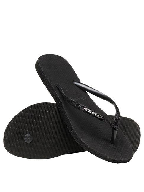 SLIM SPARKLE Flip flops BLACK - Women’s shoes