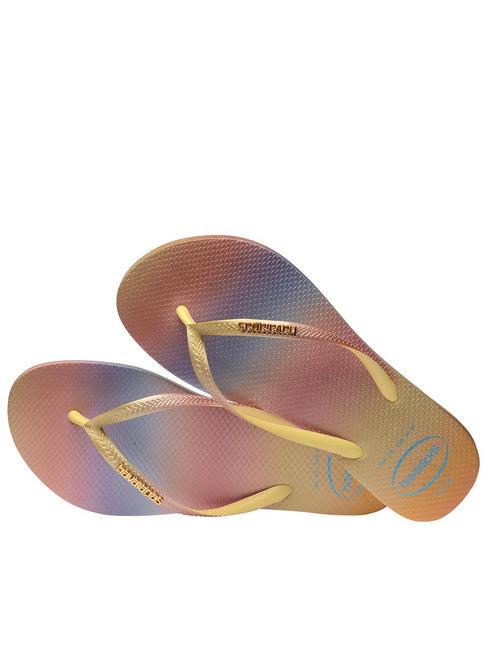 SLIM GRADIENT Flip flops yellow pixels - Women&rsquo;s shoes