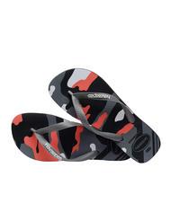 HAVAIANAS flip flops TOP CAMU NEW GRAPHITE - Unisex shoes - 4