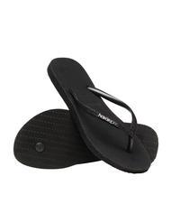 HAVAIANAS SLIM SPARKLE Flip flops BLACK - Women’s shoes - 4