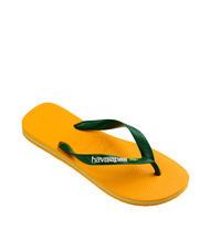 HAVAIANAS BRASIL LOGO Men's flip flops pop yellow - Unisex shoes - 2