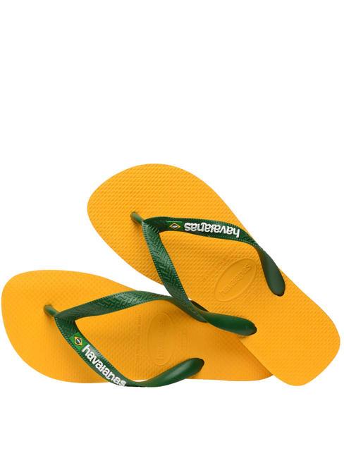 BRASIL LOGO Men's flip flops pop yellow - Unisex shoes