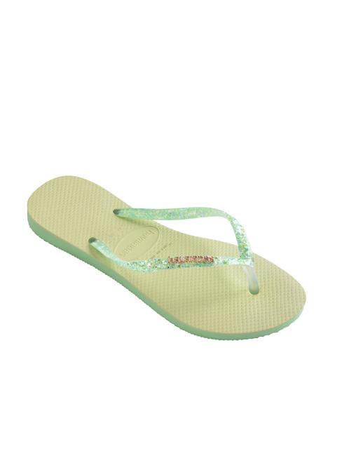 SLIM GLITTER FLOURISH Rubber flip flops green garden - Women&rsquo;s shoes