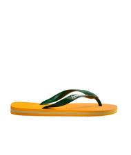 HAVAIANAS BRASIL LOGO Men's flip flops pop yellow - Unisex shoes - 3