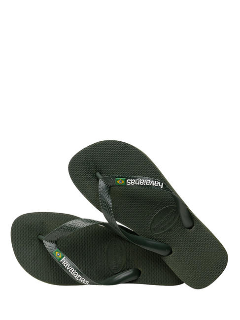 BRASIL LOGO Men's flip flops black black - Unisex shoes