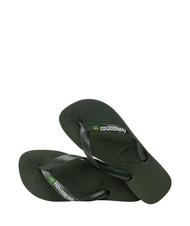 HAVAIANAS BRASIL LOGO Men's flip flops black black - Unisex shoes - 4