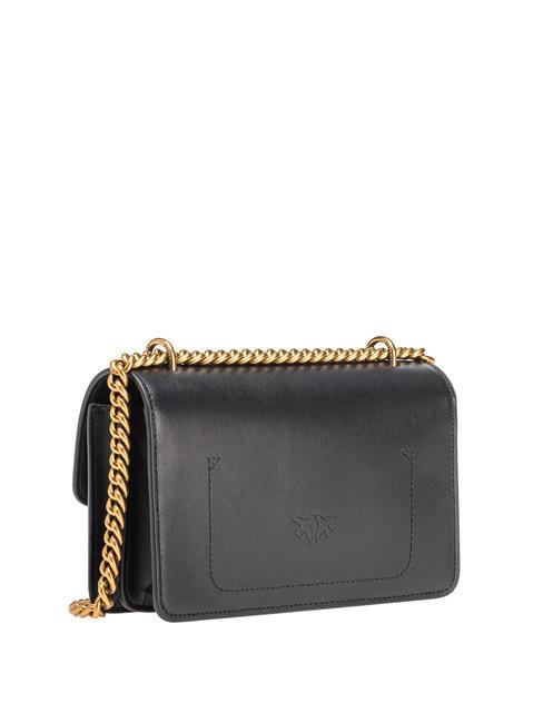 LOVE ONE MINI Mini bag in calf leather black-antique gold - Women’s Bags