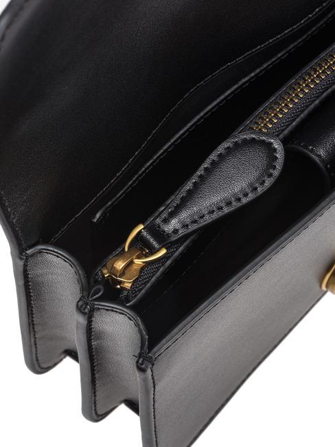 LOVE ONE MINI Mini bag in calf leather black-antique gold - Women’s Bags