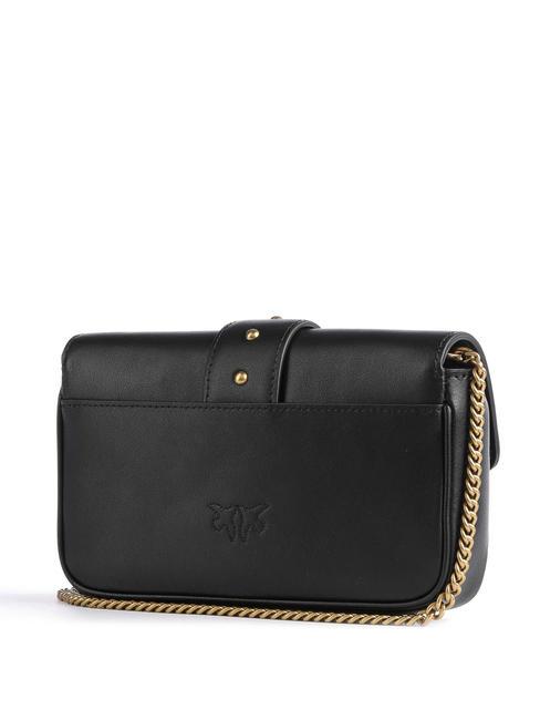 LOVE ONE POCKET Leather shoulder bag black-antique gold - Women&rsquo;s Bags