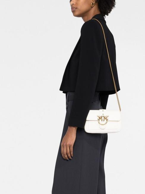 LOVE ONE POCKET Leather shoulder bag silk white-antique gold - Women&rsquo;s Bags