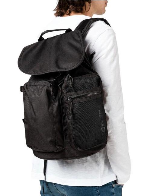  RUCKSACK Backpack with flap BLACK - Backpacks & School and Leisure