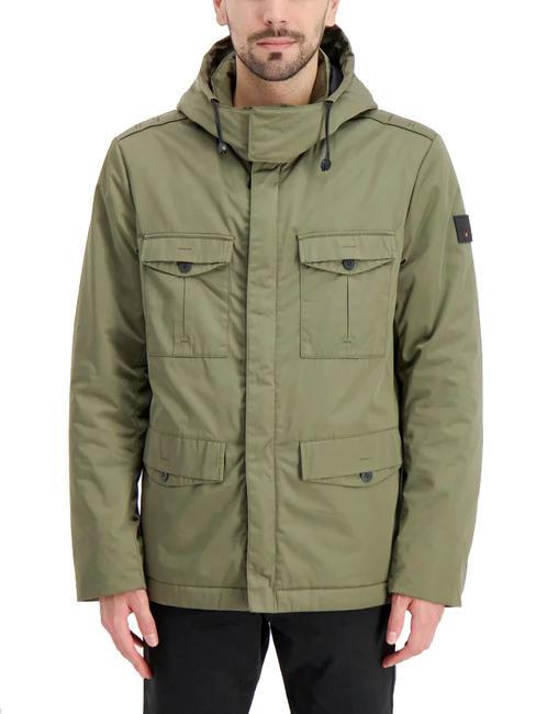 SKATE HY Field jacket with hood dark olive - Men's Jackets