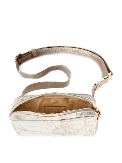 GEO WHITE Waist bag with webbing belt white - Women’s Bags
