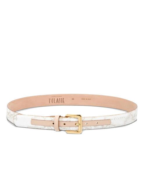 GEO WHITE Shortenable belt white - Belts