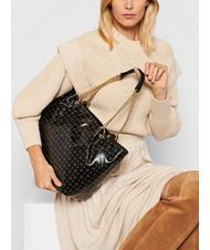 POLLINI HERITAGE COATED Canvas shopping bag Black - Women&rsquo;s Bags - 6