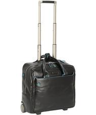 PIQUADRO BLUE SQUARE Pilot leather trolley, 15.6 "PC holder - Trolley Pilot Case - Buy Online!