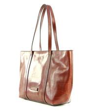THE BRIDGE VITTORIA Leather shopping bag BROWN - Women’s Bags - 2