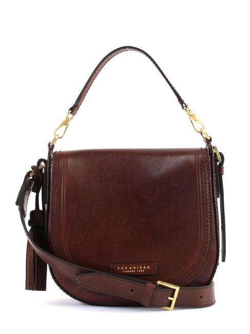 PEARLDISTRICT Double function bag in leather BROWN - Women&rsquo;s Bags