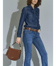 THE BRIDGE PEARLDISTRICT Double function bag in leather BROWN - Women&rsquo;s Bags - 7